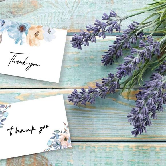 40 Pack Floral Thank You Notes Cards Assortment Greeting Cards with Envelopes - Picture 4 of 6